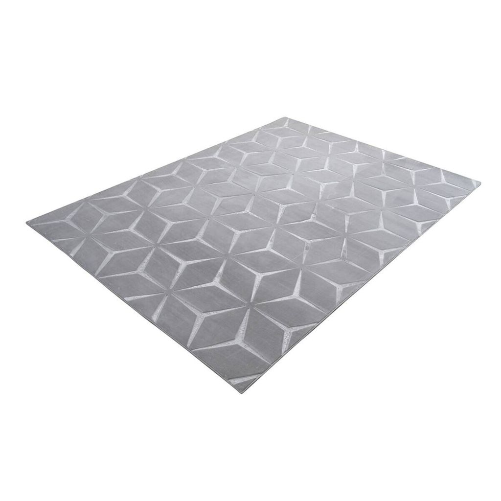 Kayoom Teppich Calma 225 silber B/L: ca. 120x160 cm