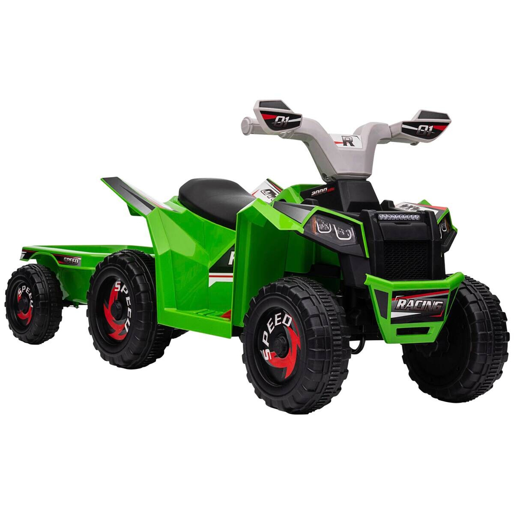 HOMCOM Kinder Elektrofahrzeug schwarz B/H/L: ca. 41,5x48,5x106 cm