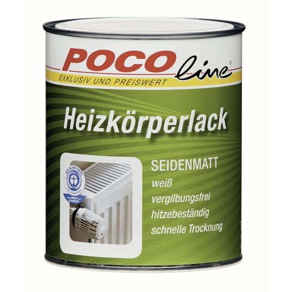 POCOline Acryl Heizkörperlack weiß seidenmatt ca. 0,75 l