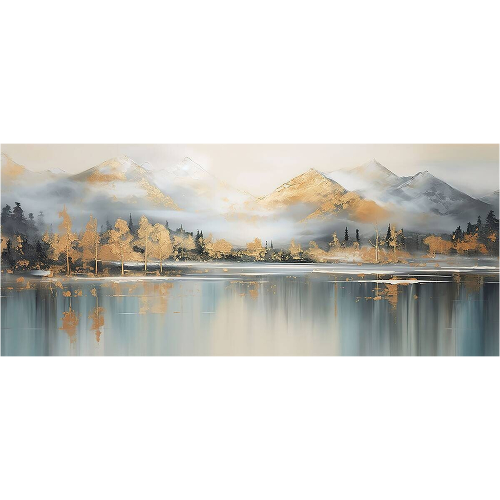 Keilrahmenbild See B/H: ca. 140x60 cm