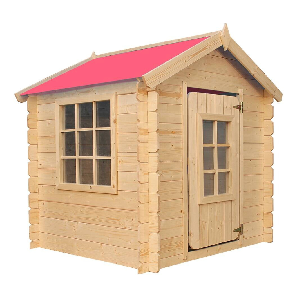 Timbela Kinderspielhaus M570R rot B/H/L: ca. 114x121x111 cm