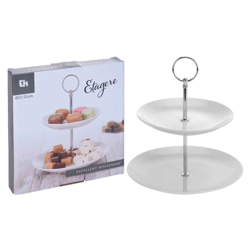 Etagere weiß Porzellan
