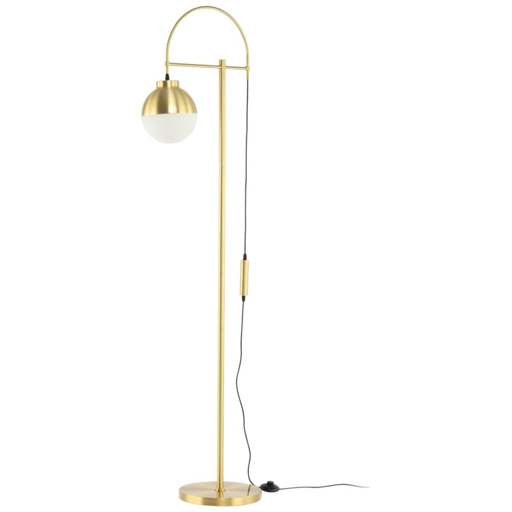 Kayoom Stehlampe Lavina 125 gold Glas Eisen B/H/T: ca. 44x160x44 cm E27 1 Brennstellen