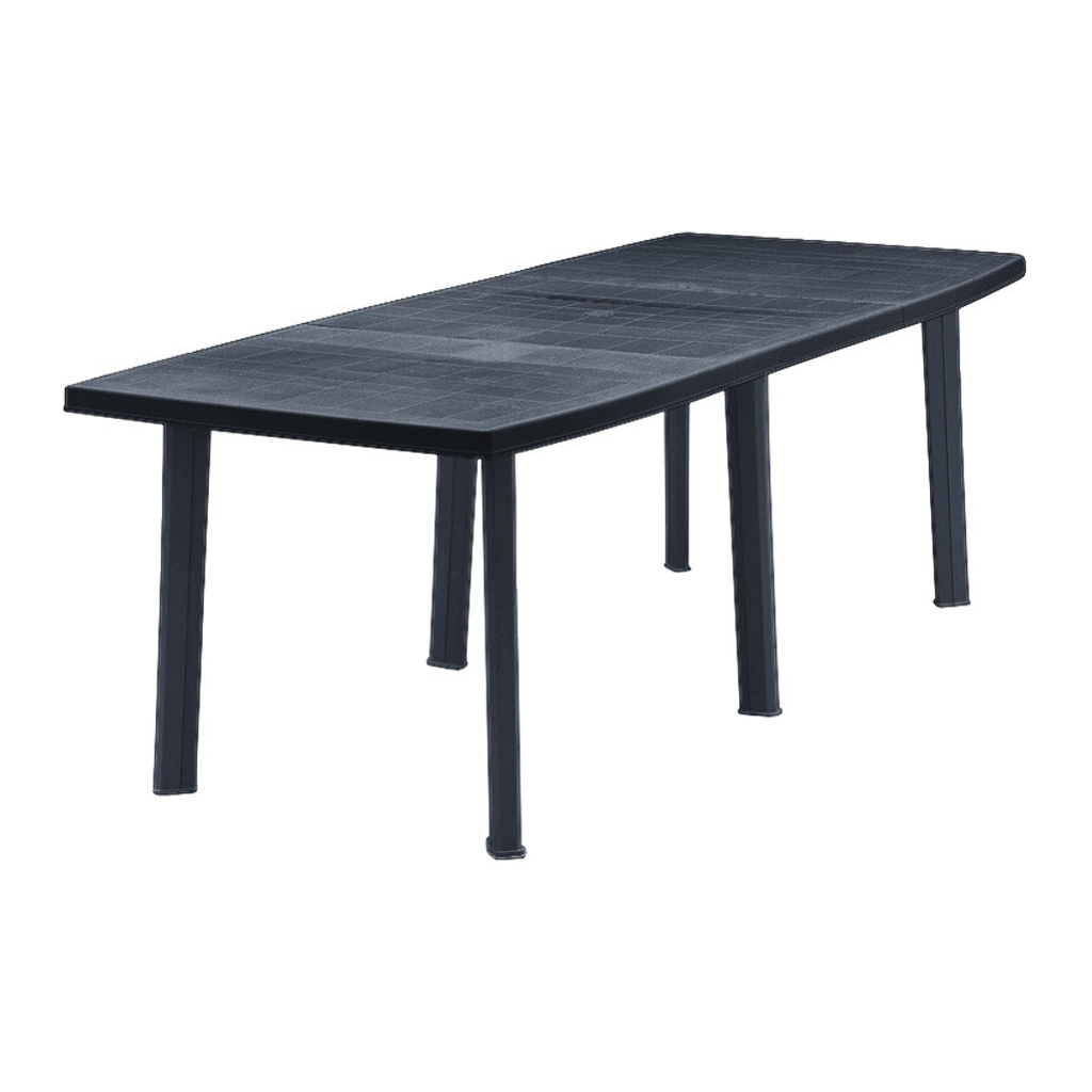 ProGarden Tisch Trio anthrazit Kunststoff B/H/L: ca. 90x72x216 cm