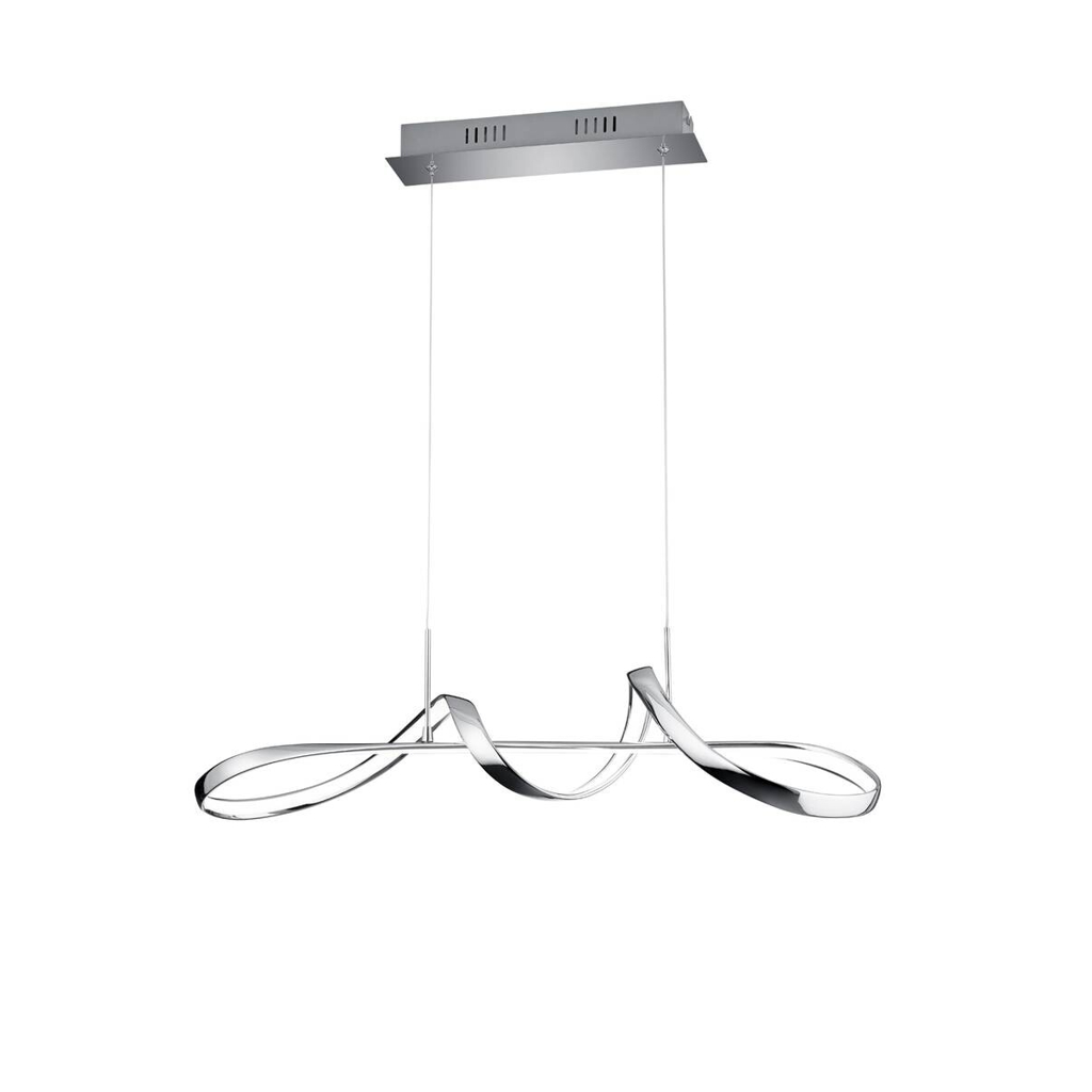 Reality Pendelleuchte Perugia Chrom Metall B/H/T: ca. 81x150x46 cm 1 Brennstellen
