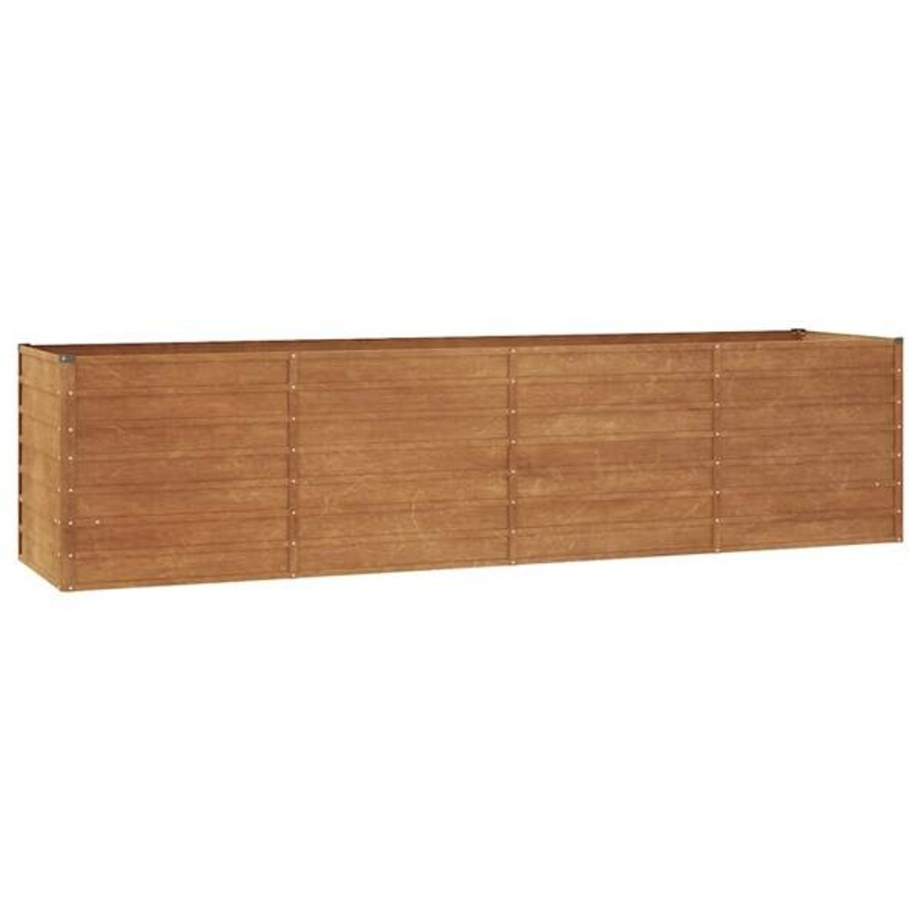 Hochbeet braun Stahl B/H/L: ca. 80x77x320 cm
