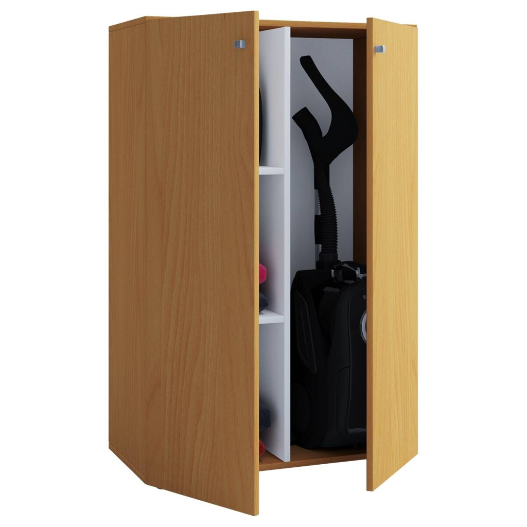 Putzschrank Lona XL Putzschrank buche Nachbildung weiß B/H/T: ca. 70x105x39 cm