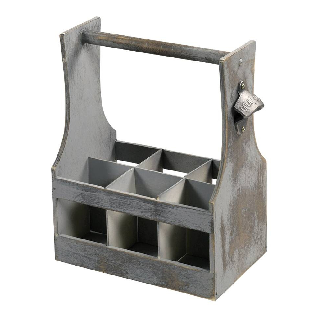 Kesper Flaschenhalter weiß Holz B/H/L: ca. 20x35x31 cm