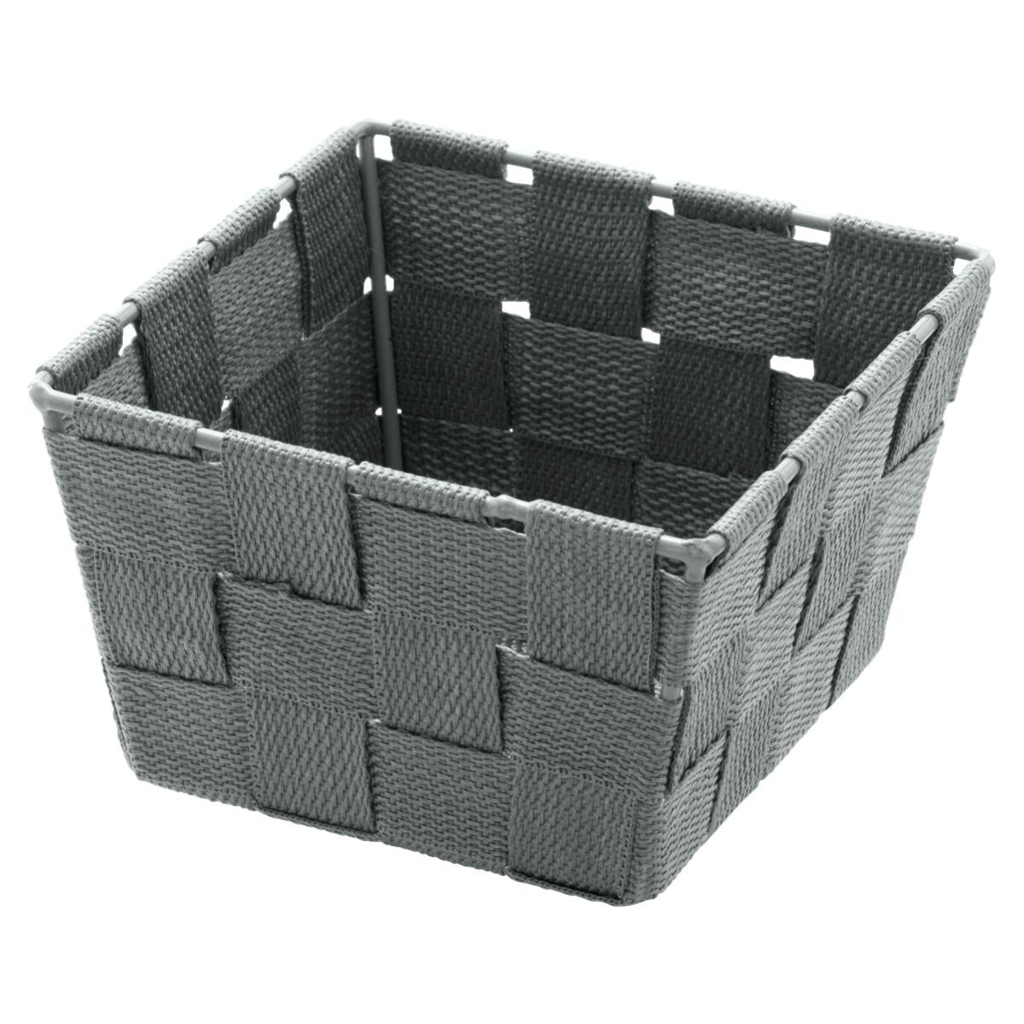 Badkorb grau Kunststoff B/H/L: ca. 14x9x14 cm