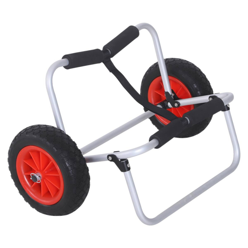 HOMCOM Kanuwagen silber Aluminium
