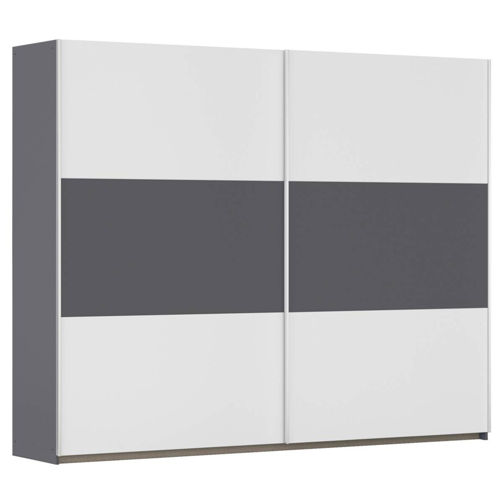 Kleiderschrank Oslo Alpinweiß grau B/H/T: ca. 261x210x59 cm