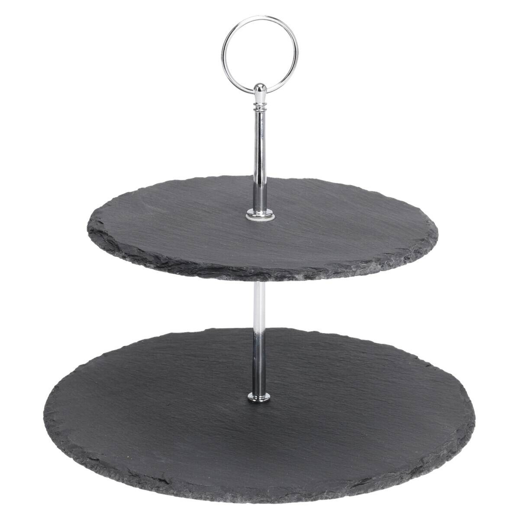 Etagere schwarz Stein
