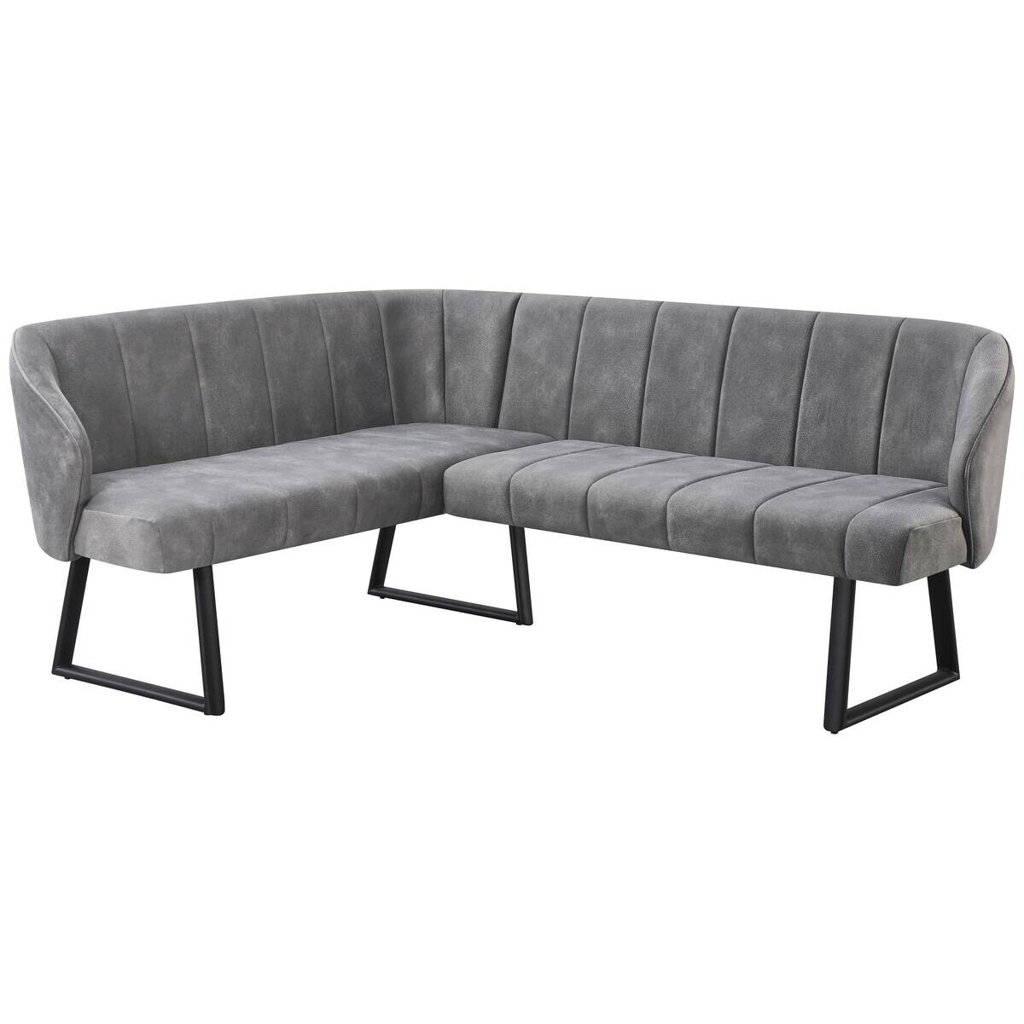 Eckbank Sven grau B/H/T: ca. 187x81,5x155 cm