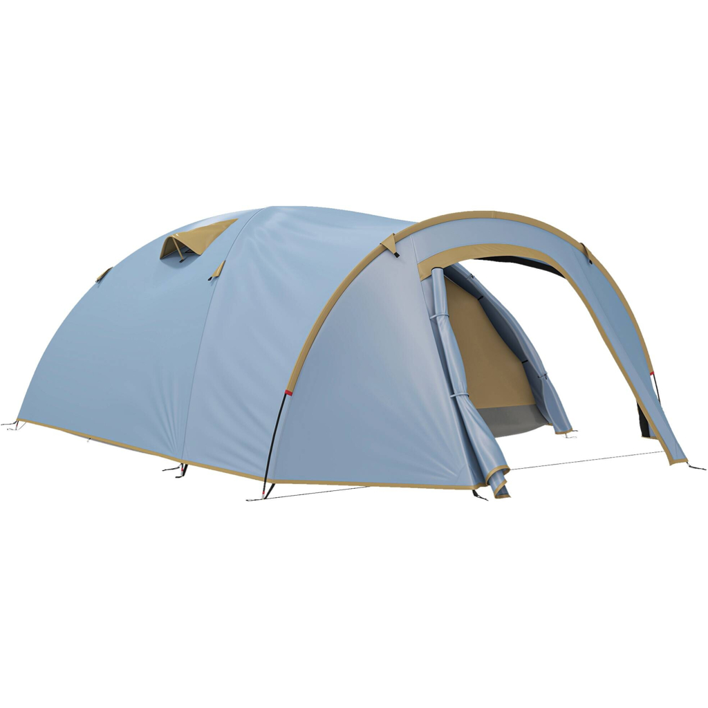 Outsunny Campingzelt hellblau Polyester B/H/L: ca. 240x130x345 cm