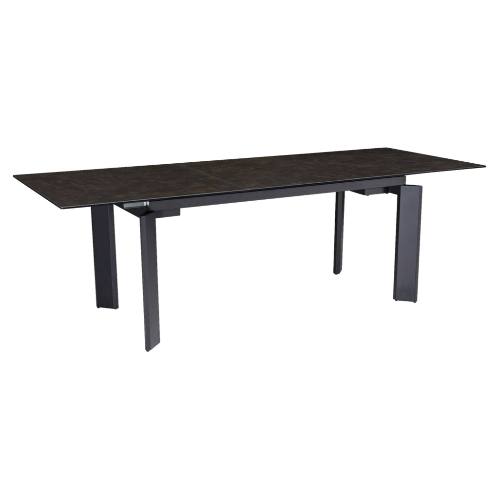 Esstisch schwarz Marmor Optik B/H/T: ca. 180x77x95 cm
