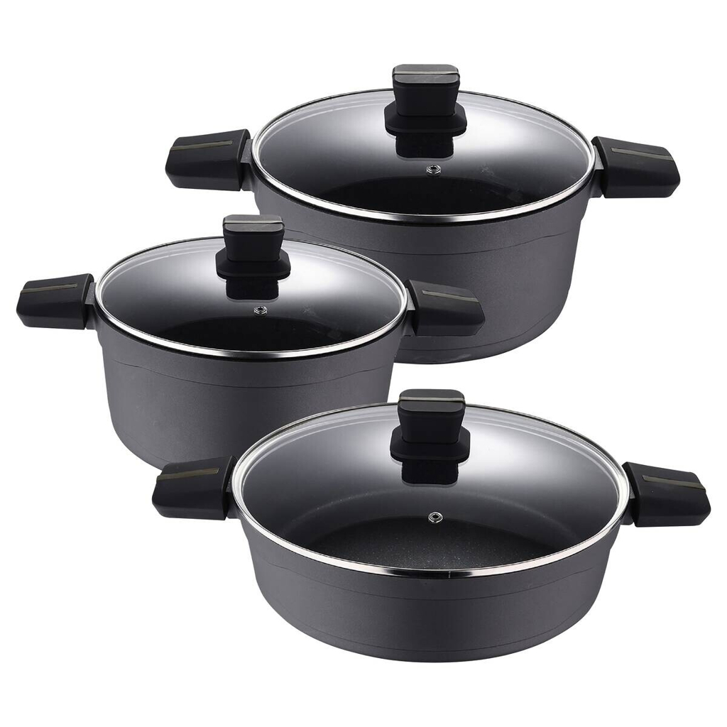 SAN IGNACIO Topfset BISTRO silber Aluminium 3 tlg.