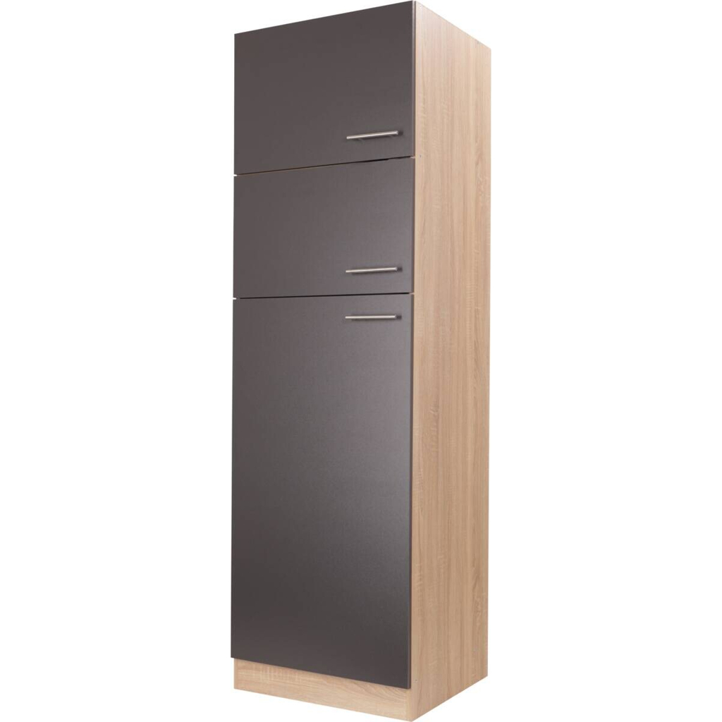 Kühlumbauschrank Merle grau B/H/T: ca. 60x200x60 cm