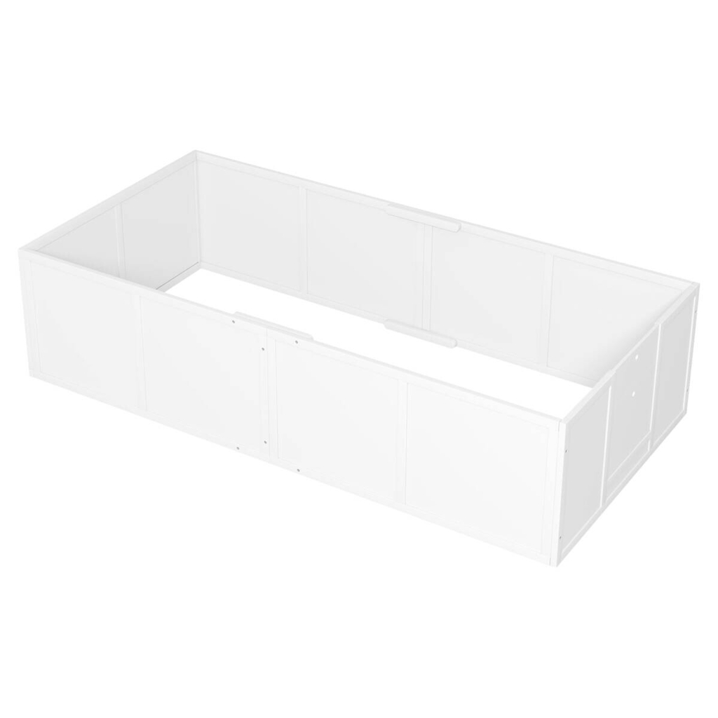 PawHut Wurfkiste für Welpen weiß MDF B/H/L: ca. 96x48x196 cm