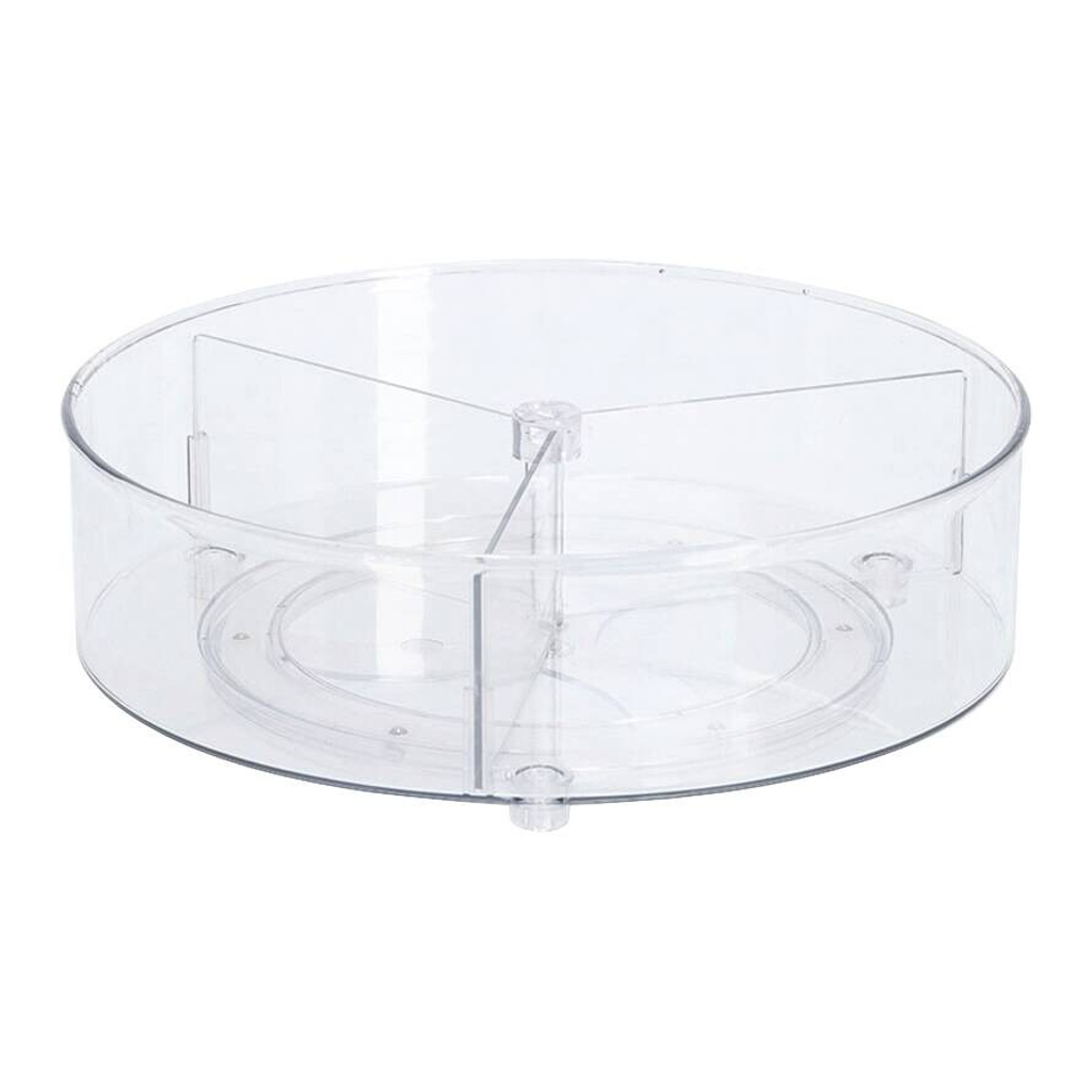 Zeller Dreh-Organizer transparent Kunststoff B/H/L: ca. 27x8,5x27 cm