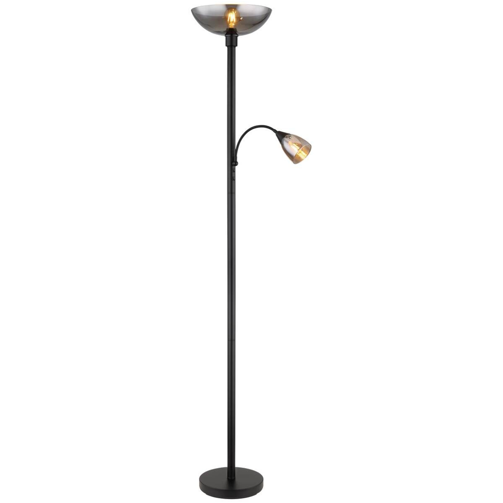 GLOBO Stehlampe H/D: ca. 178x30 cm E27 2 Brennstellen