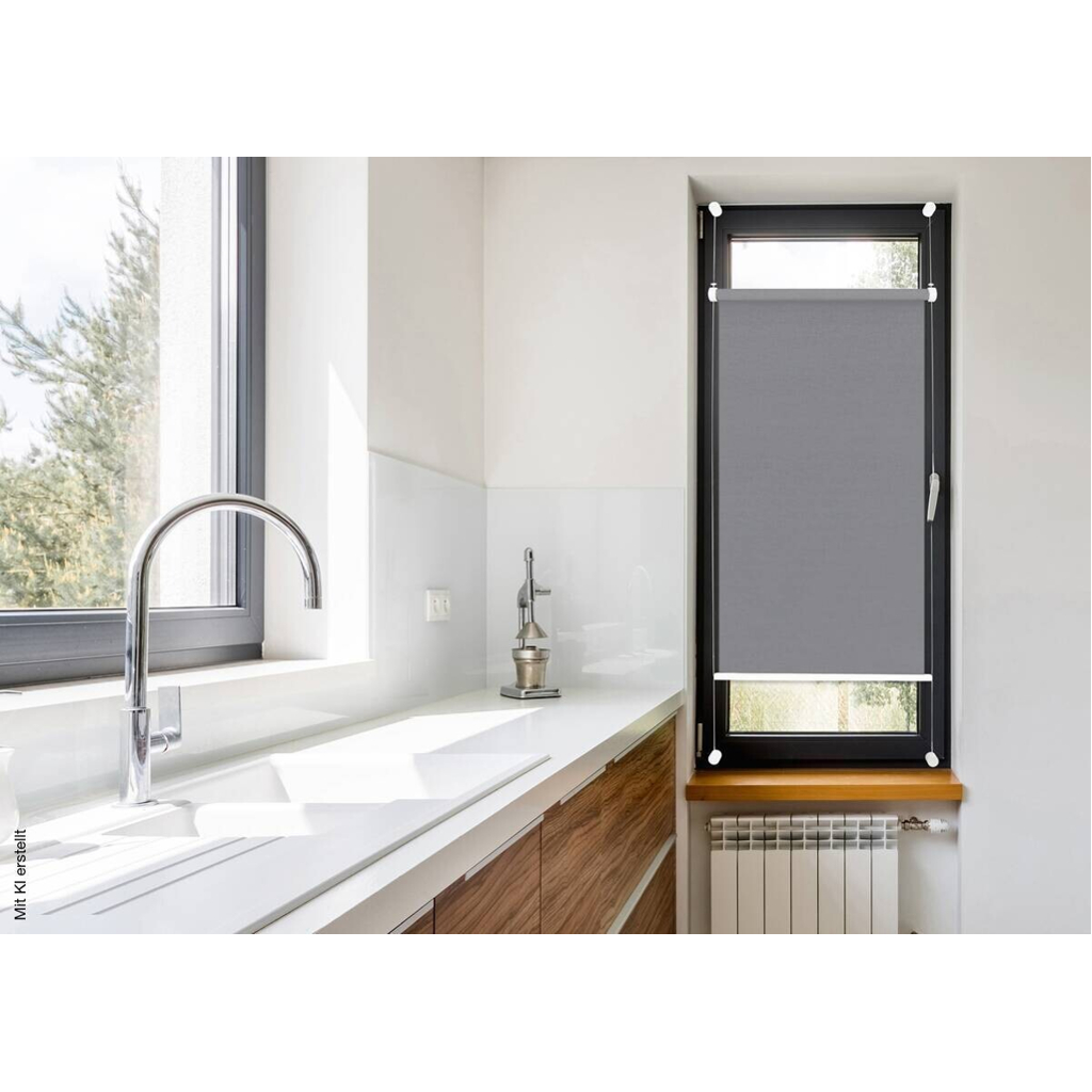 mydeco Rollo flex grau B/L: ca. 90x130 cm
