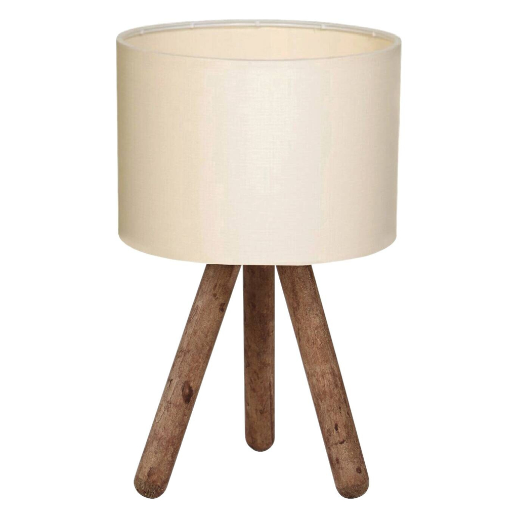 Opviq Tischleuchte AYD-2939 creme Stoff B/H/T/L/D: ca. 19x32x19x19x19 cm E27 1 Brennstellen