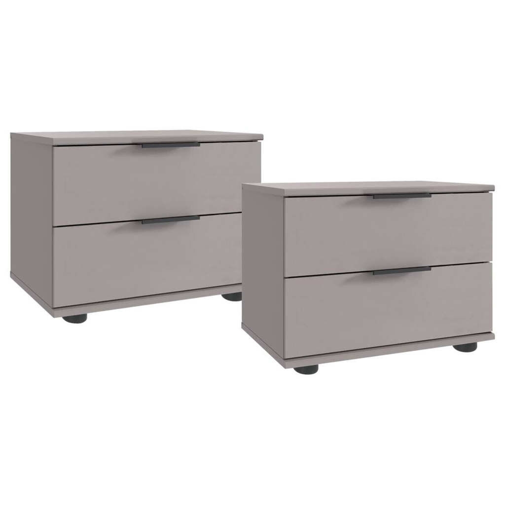 Nachtkonsolen Tilburg Sahara grau B/H/T: ca. 52x40x38 cm