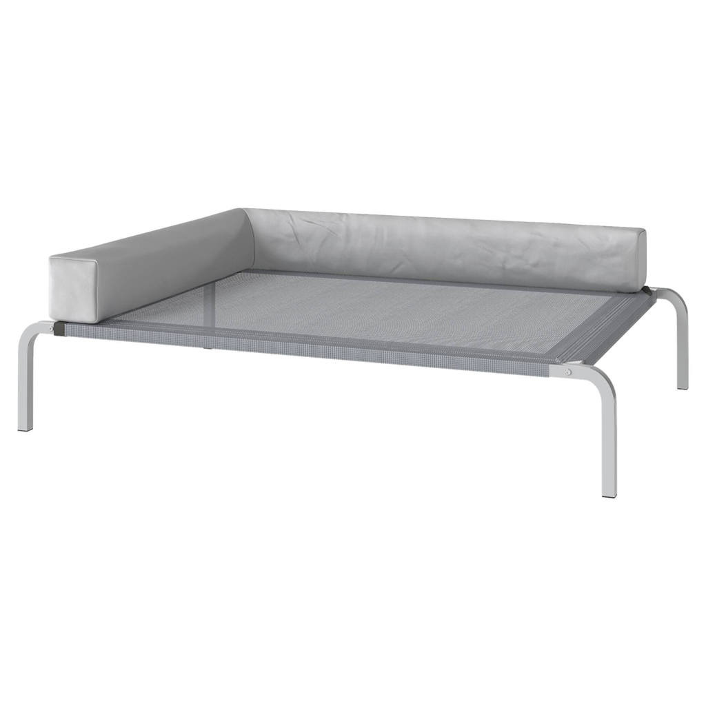 PawHut Hundebett hellgrau Netzstoff B/H/L: ca. 75x30x110 cm