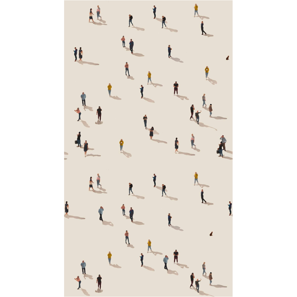 Livingwalls Fototapete Feine Figuren beige bunt B/L: ca. 280x159 cm
