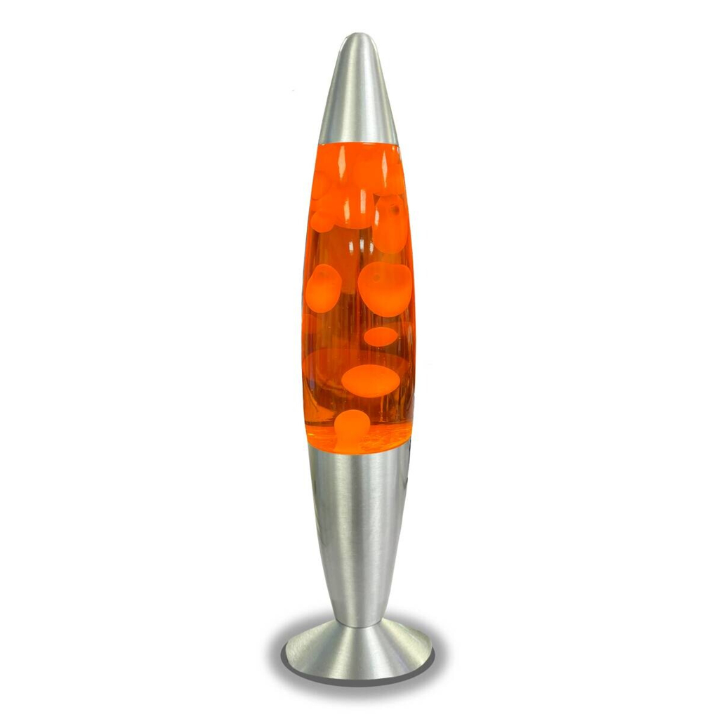 HWH LED-Lavalampe orange Aluminium Glas H/D: ca. 40x7,4 cm 602449400