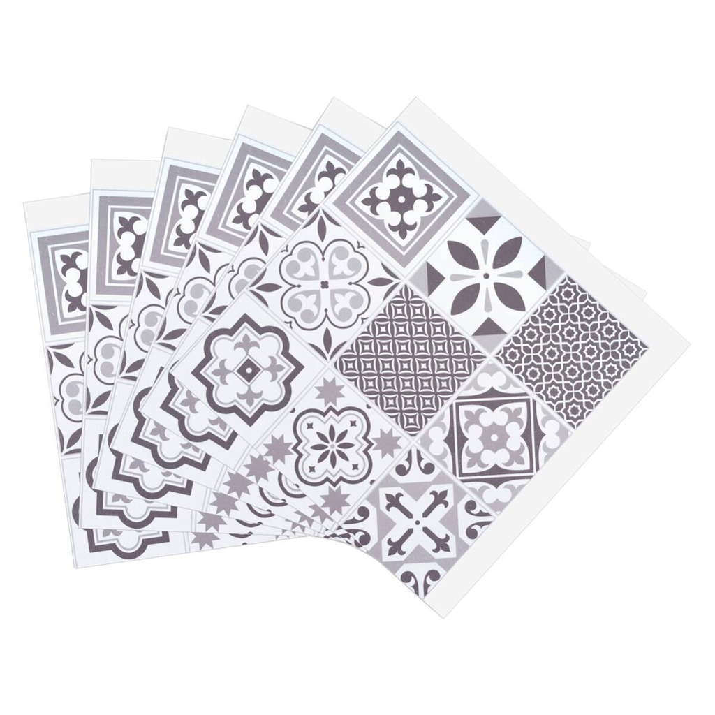 d-c-fix Wandfliese selbstklebend grau B/L: ca. 30,5x30,5 cm