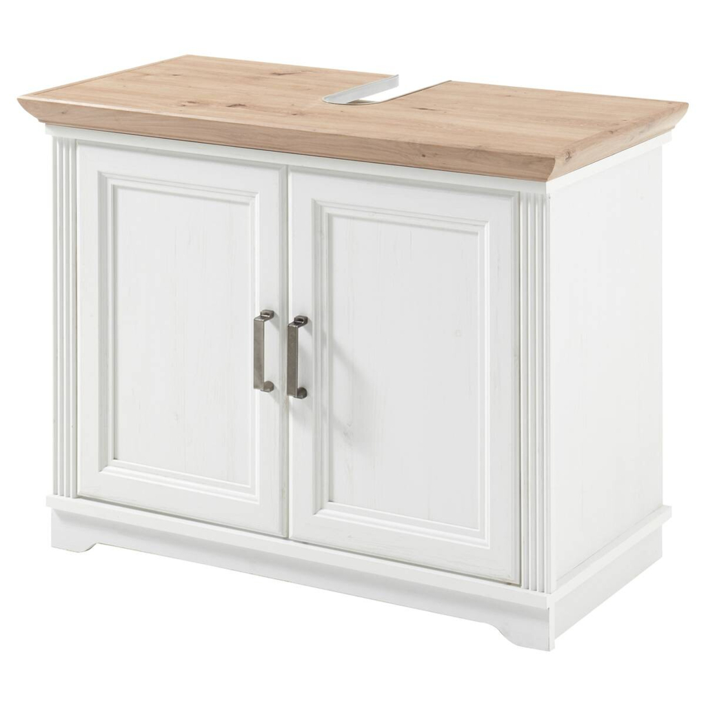 Waschbeckenunterschrank Jasmin Pinie Nachbildung B/H/T: ca. 83x66x43 cm