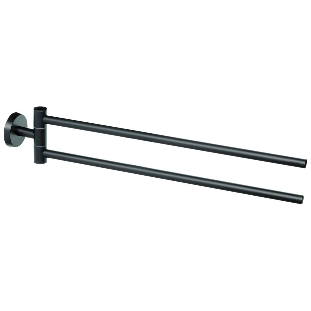 POCOline Handtuchstange Milano schwarz Edelstahl B/H/L: ca. 5x9,5x50 cm