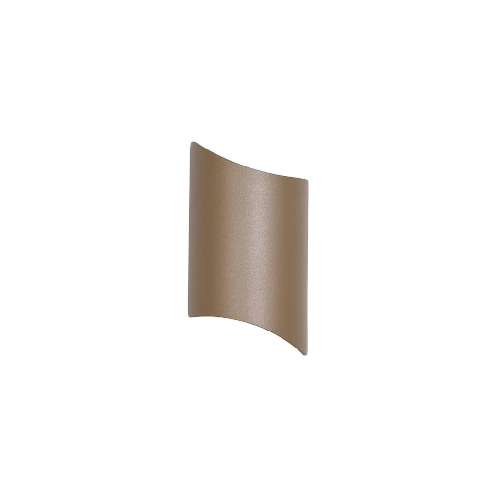 LED-Außenwandleuchte gold klar B/H/T: ca. 12,5x22,1x6,3 cm