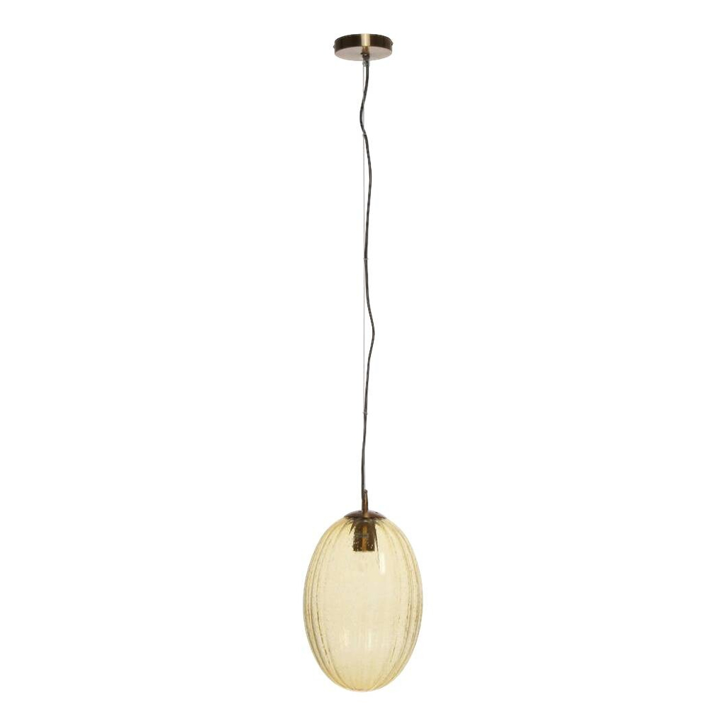 Kayoom Pendelleuchte Virgina 125 amber Glas B/H/L: ca. 33x36x23 cm E27 1 Brennstellen