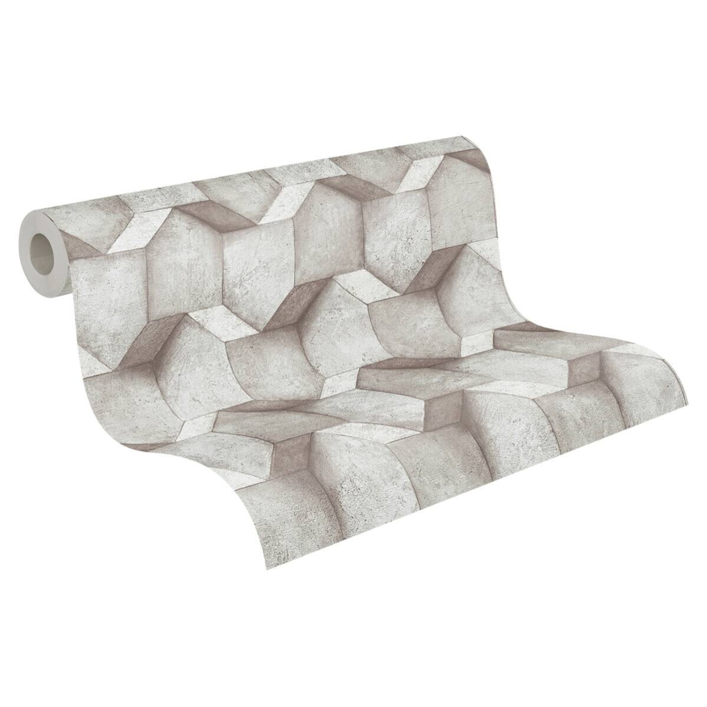 A.S.Creation Vliestapete grau B/H/D: ca. 53x1005x8,3 cm