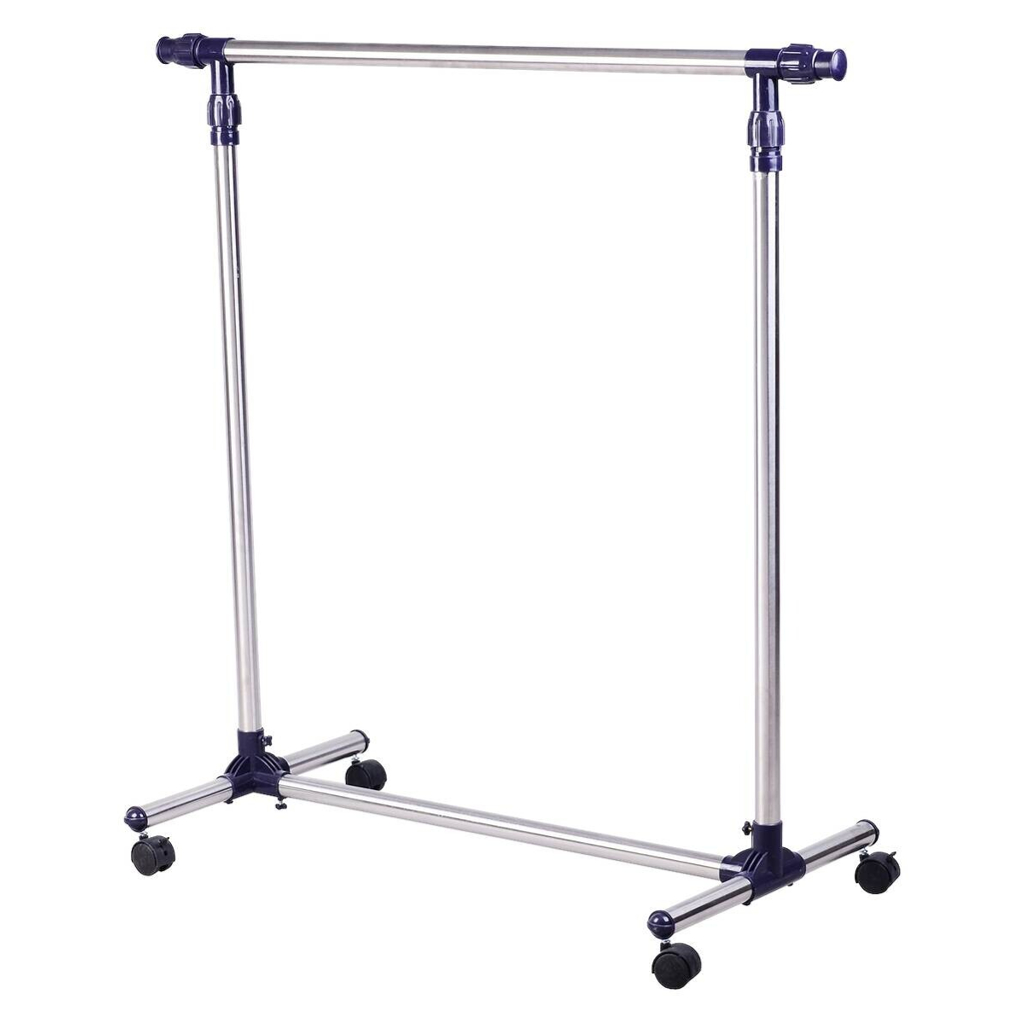 HOMCOM Garderobe silber Edelstahl B/H/L: ca. 45x86x95 cm