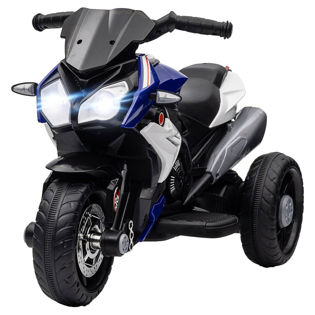HOMCOM Kinder Elektromotorrad weiß B/H/L: ca. 42x52x86 cm