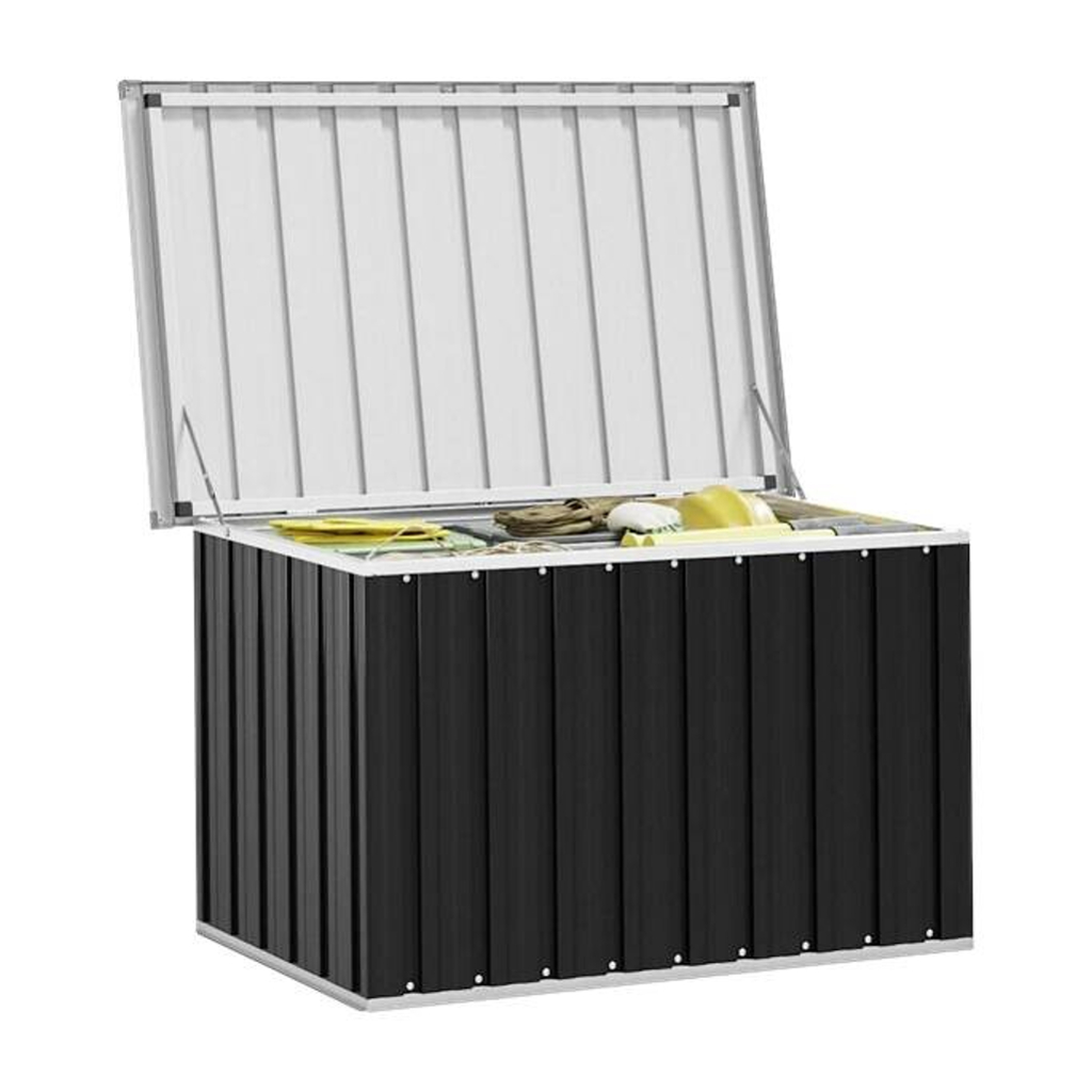 vidaXL Aufbewahrungsbox anthrazit Kunststoff B/H/T/L: ca. 67x65x67x109 cm