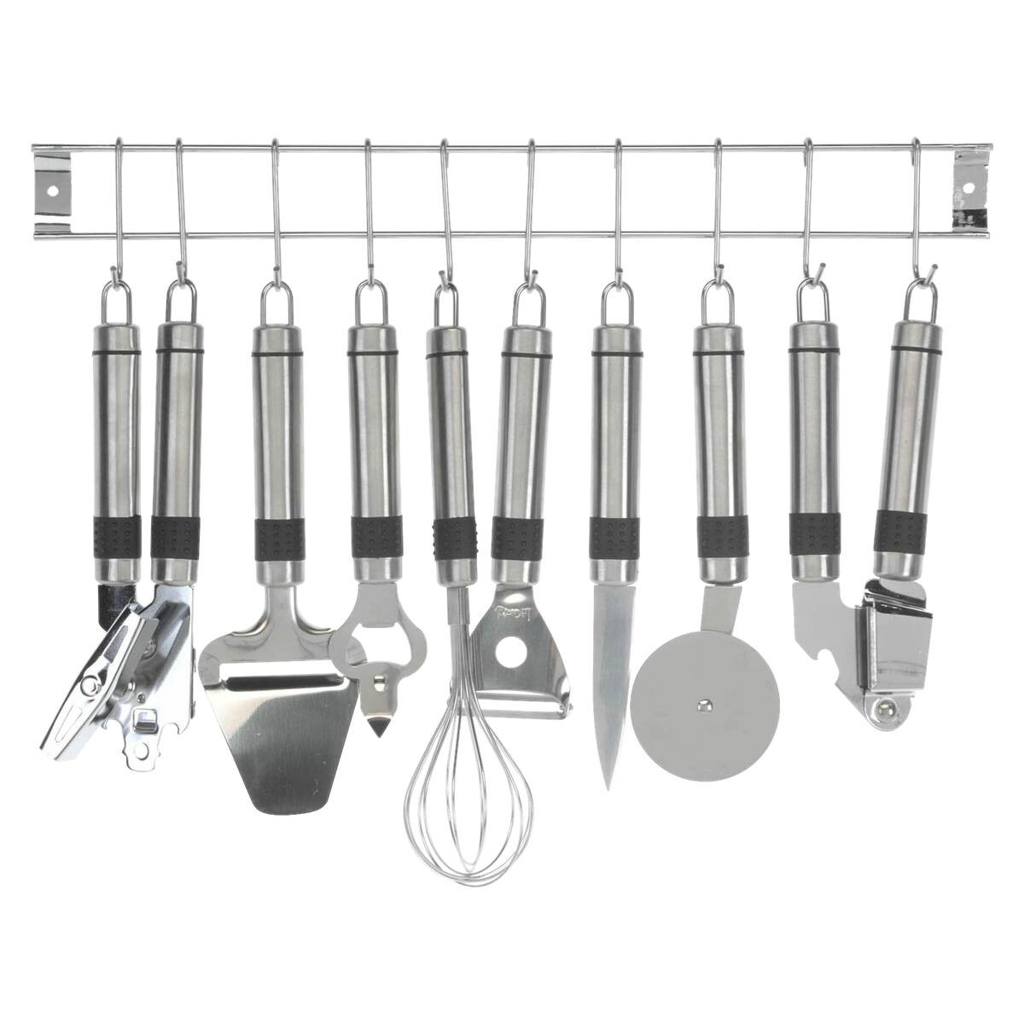 Küchenhelferset silber Edelstahl L: ca. 42 cm