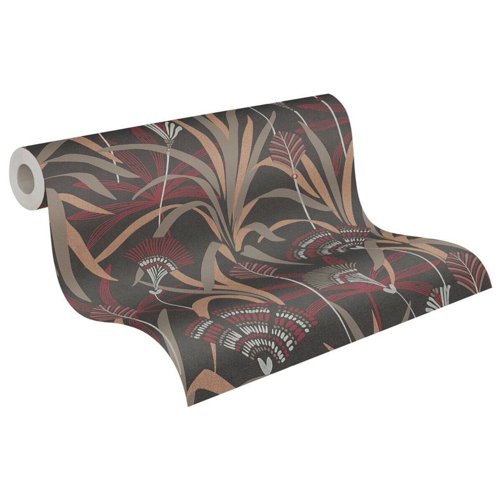 A.S.Creation Vliestapete silber rot schwarz B/H/D: ca. 53x1005x9,2 cm