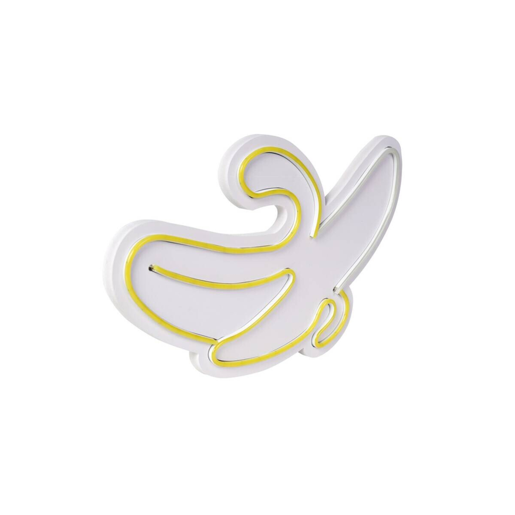 Opviq LED-Wandleuchte weiß gelb PVC B/H/T/L: ca. 30x40x3x30 cm