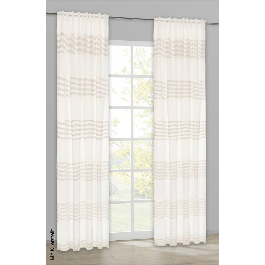Kombivorhang Rachel beige B/L: ca. 140x245 cm