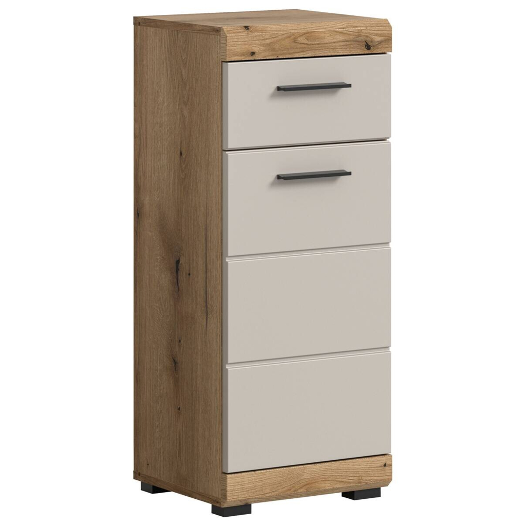 Badhochschrank Scout Evoke Oak Nachbildung Kaschmirgrau Nachbildung B/H/T: ca. 37x88x31 cm