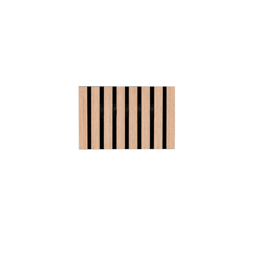 Schlüsselboard Grace Eiche Nachbildung schwarz MDF Filz B/H/T: ca. 31x20x1 cm