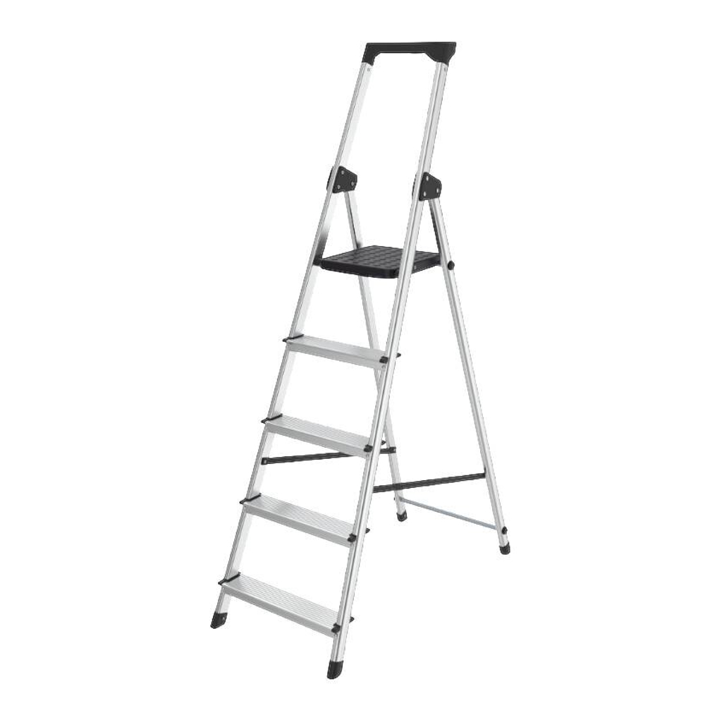 Haushaltsleiter Aluminium B/H/L: ca. 44,3x159,5x97,8 cm