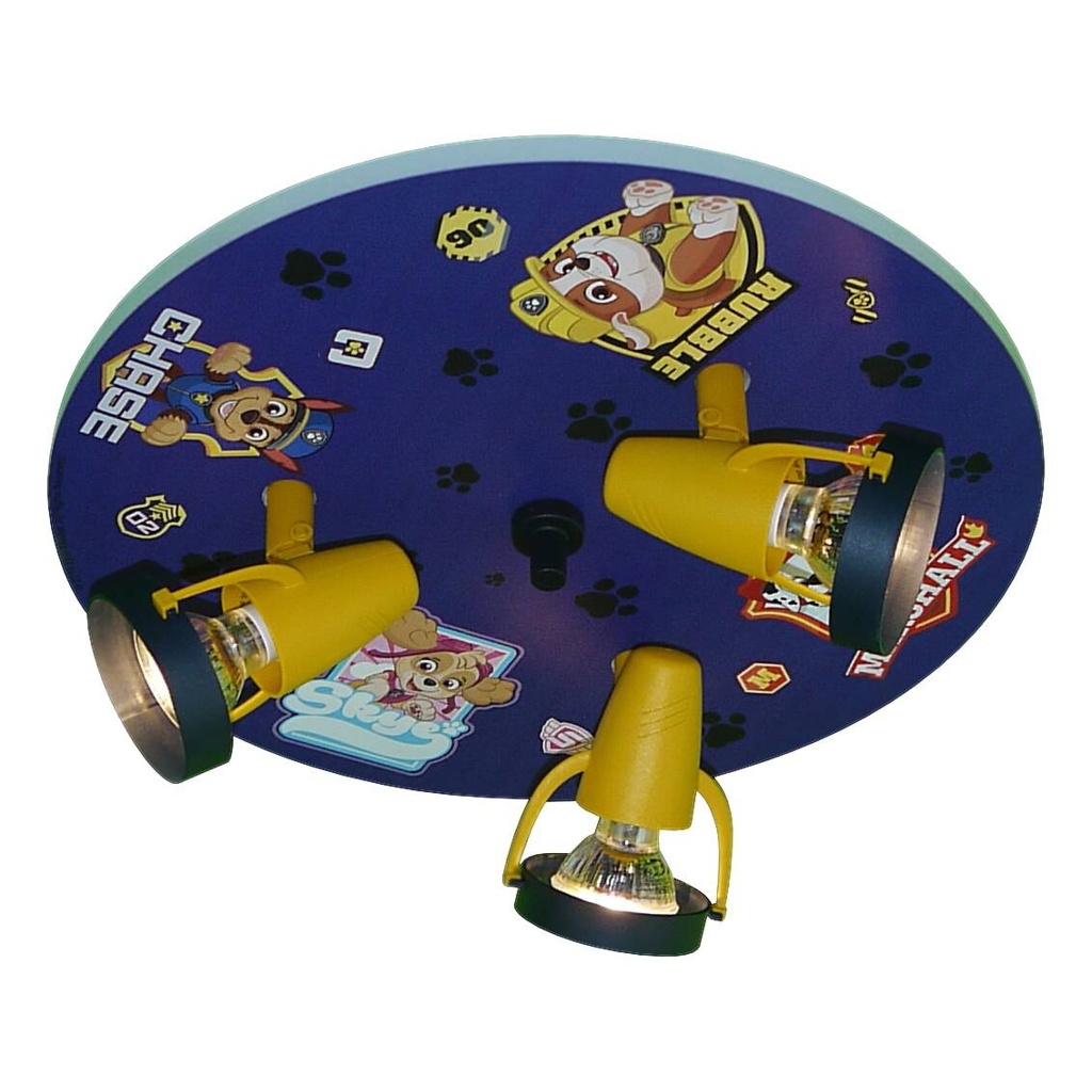 Niermann Strahler Paw Patrol dunkelblau gelb Kunststoff D: ca. 35 cm GU10 3 Brennstellen