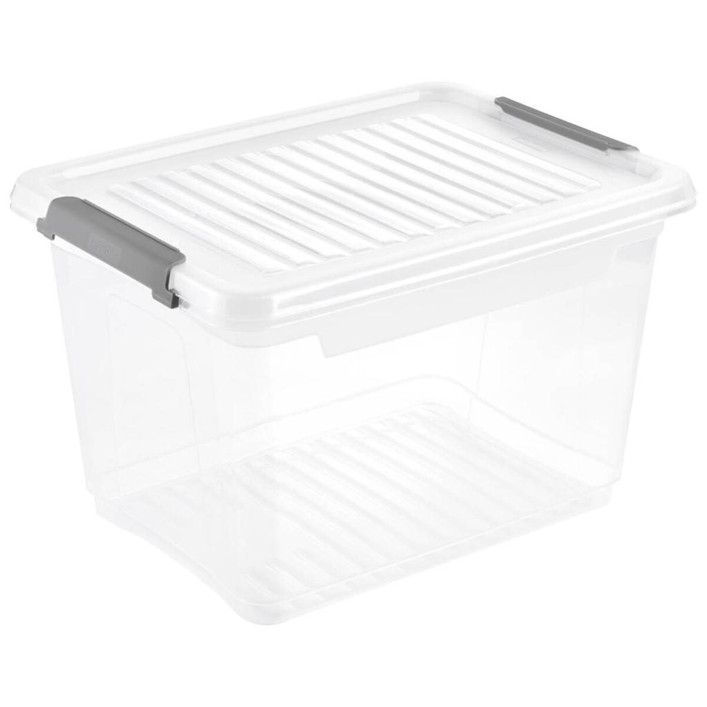 Aufbewahrungsbox transparent B/H/L: ca. 28,5x23,5x37,5 cm