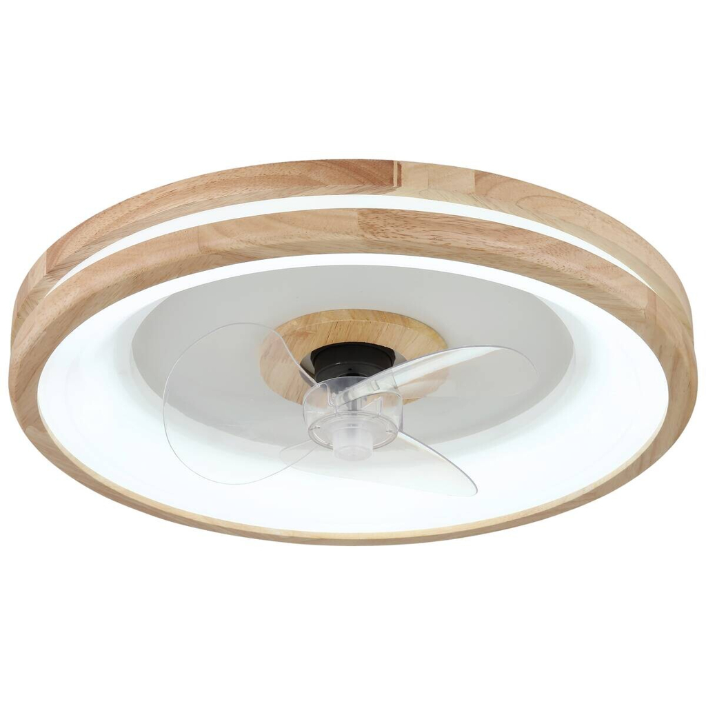 GLOBO Deckenventilator Opal weiß dunkelbraun H/D: ca. 12,5x50 cm max. 30 W