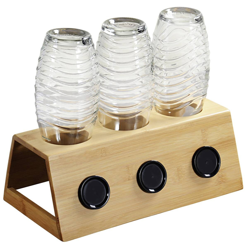 Kesper Flaschenhalter natur Bambus B/H/L: ca. 32x12x17,5 cm